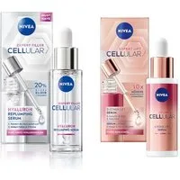 Nivea Gesichtsserum CELLULAR Expert Hyaluron Serum 30ml + Lift 3-Zonen Serum 30ml Set Set, 2-tlg.