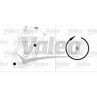 Valeo Anlasser 1,4 kW Volvo 140 240 340-360 740 760 940 960