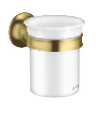 Hansgrohe Zahnglas Axor Montreux Brushed Brass mit Halter 42134950