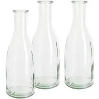 VBS Dekovase Flaschenvasen, 3er-Set, H 18 cm, ca. 300 ml