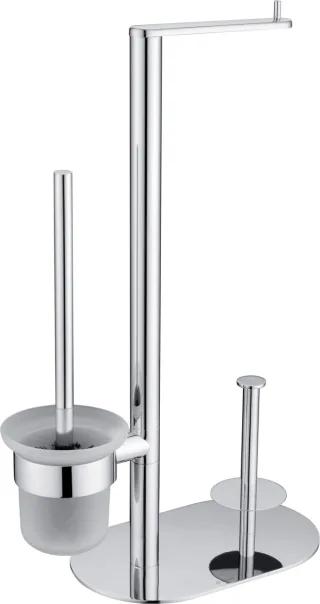 Neuesbad 3-Funktionen WC PAPER STAND, Chrom NB1DEADR07321