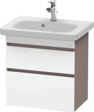 Duravit DuraStyle Waschtischunterbau wandhängend Weiß & Basalt Matt 580x368x610 mm - DS647901843 DS647901843