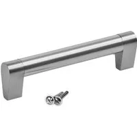 SO-TECH® Möbelgriff Schubladengriff SW161 Ø 18 mm Edelstahloptik (1-St), Bohrlochabstand (BA) 128 mm, Gesamtlänge 144 mm