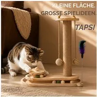 SNOEKIE Kratzbaum Snoekie Kratzbaum aus Holz interaktives Katzenspielzeug