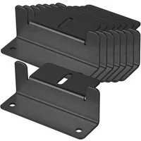 avoltik Wechselrichter 4er 8er Set Alu Z-Winkel Befestigunswinkel PV Solarmodule Halterung, (Z-Winkel in silber oder schwarz zur Auswahl, Z-Winkel in silber oder schwarz zur Auswahl), Z-Winkel in silber oder schwarz zur Auswahl