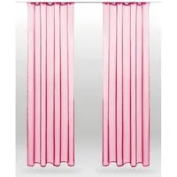 Bestlivings Vorhang (2 St), Kräuselband, transparent, Voile, Gardinenset "Transparent" mit Universalband