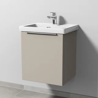 Sanipa 3way Waschtischunterbau zu Villeroy & Boch Subway 3.0 Waschtisch mit 1 Tür, Kaschmir-Matt UP8441U