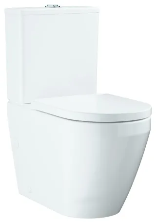 GROHE Stand-WC Kombination Set Euro Keramik 102513 mit WC-Sitz Soft Close alpinweiß, 102513SH00 102513SH00