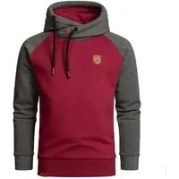 Amaci&Sons Kapuzenpullover FONTANA Kapuzenpullover mit Kontrast