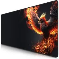 Titanwolf Gaming Mauspad XXL Speed Mousepad 900 x 400 x 3 mm, Schreibtischauflage, abwaschbar, rutschfeste Rückseite, Geschwindigkeit & Präzision, Phoenix