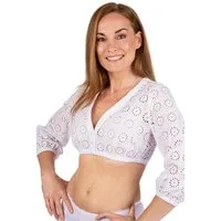 MarJo Dirndlbluse Dirndlbluse - HAAG - offweiß