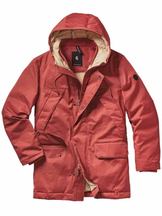 Mey & Edlich Herren Funtensee-Parka Blau 100 % Baumwolle