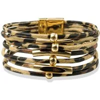 Aniston JEWELRY & WATCHES Armband Schmuck Geschenk Kupfer Polyurethan Animalprint Armschmuck Armkette, Made in Germany