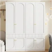 Flieks Kleiderschrank (2-St) 2 Set * Kleiderschrank mit Kleiderstange und Schubladen 80×50×200cm