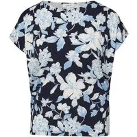 s.Oliver T-Shirt lockeres Shirt mit überschnittenen Schultern