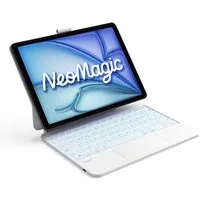 Inateck Magnetische Tastatur Hülle für iPad Air 11‘‘ M4/M3/M2,Magic Keyboard iPad-Tastatur (Großes Trackpad,LED Anzeige,7 Farben Hinterleuchtet,mit Stifthalter)