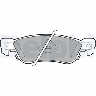 Delphi Bremsbel?ge hinten Isuzu Trooper