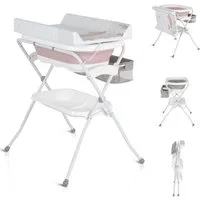Cangaroo Babybadewanne Babywanne Wickeltisch Como, faltbar, Wickelauflage, Zubehörfach