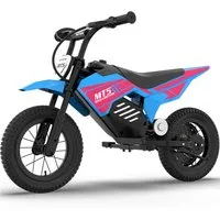 Mega Motion Elektro-Kindermotorrad MT5, 150W, 5,2AH, 8/16 km/h, 12 Zoll Luftreifen, Reichweite 10 km, Belastbarkeit 40 kg, Schnellladung 2–3 h, Elektromotorrad für ab 6 Jahren