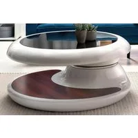 SalesFever Couchtisch Milano Tisch Trendiges Wohnzimmer-Highlight, Tischplatte: Rundum 360° drehbar!