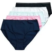 Ulla Popken Midislip Midislips 5er-Pack Häkelspitzen-Band