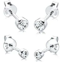Elli Ohrring-Set 925 Sterling Silber, mit Kristallen von Swarovski®