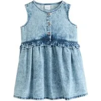 Next Vokuhila-Kleid Ärmelloses Kleid mit Schößchen (1-tlg)
