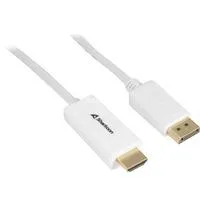 Adapterkabel Displayport 1.2 > HDMI 4K weiß, 2 Meter
