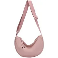 ITALYSHOP24 Schultertasche Damen Tasche MOON Bodybag Brusttasche CrossBody UNISEX Nylon, HERREN Hobo Bag Runde Umhängetasche Hüfttasche Crossover Reise modern
