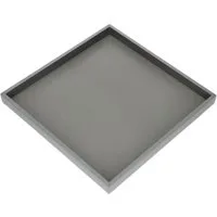 Giftcompany Tablett Neo Tablett quadratisch grau 32cm, Holzfaserplatte