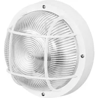 Osram Wandleuchte Osram LED Wandleuchte Bulkhead Essential Round E27, Ohne Leuchtmittel, Nicht dimmbar ohne Bewegungsmelder