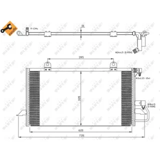 NRF Klimakondensator Audi 80 Cabriolet 1,9
