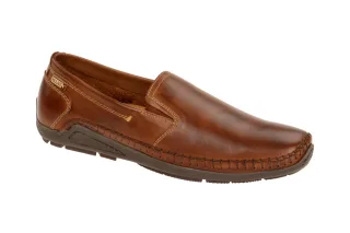 Pikolinos Herren Slipper Azores 06H-5303 cuero braun bequem Gummisohle Echtleder