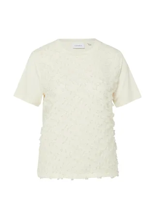 comma - T-Shirt creme - Gr. - 38