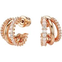 Swarovski Paar Creolen Schmuck Geschenk Hyperbola Ohrringe, mit Swarovski® Kristall