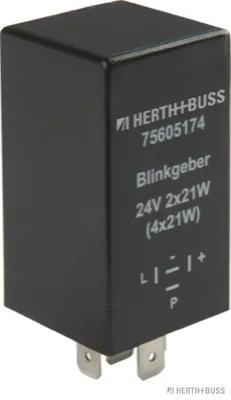 HERTH&BUSS Blinkgeber, 24 V, 4 pins, elektronisch - 75605174