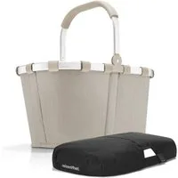 REISENTHEL® Einkaufskorb carrybag mit cover, Einkaufskorb Picknickkorb inklusive Abdeckung