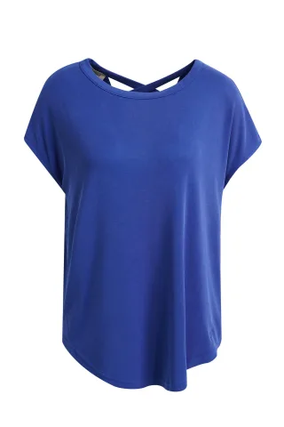 Smith&Soul - Oversize T-Shirt Crossed Back indigo - Gr. - XXL