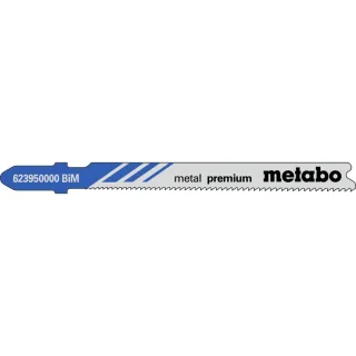 Metabo Stichsägeblätter metal premium 66 mm, progressiv, BiM, mit Eintauchspitze - 5 Stück - 623950000