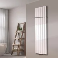 Szagato Badheizkörper BADHEIZKÖRPER Design Peking 3 180x47cm 1118 Watt weiß (1 Halter 15mm), 5 Jahre Garantie, Made in Germany