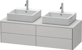 Duravit XSquare Konsolenwaschtischunterbau wandhängend Nordic Weiß Seidenmatt 1400x548x400 mm - XS49 XS4916B3939