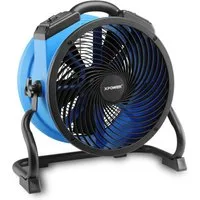 XPOWER Tischventilator 14" Hochleistungs-Industrie-Luftumlenker Timer Bodenventilator FC-300, 100W, 1600CFM, 3H Timer & 4 Geschwindigkeiten, 47.2x48.8x23.9cm