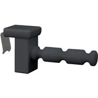 dekohaken24.de Fensterhaken Dekohaken Dekoklipp Fensterklipp mit Distanzhalter, weiß, für einen Klemmbereich (Rahmenstärke des Fensters/Fensterdicke) von 10-27 mm, (4-St), max. Abstand zur Fensterscheibe von 5,5 cm