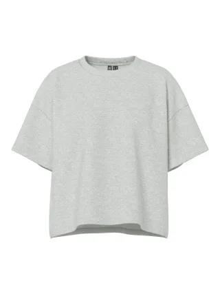PIECES - PCCHILLI SUMMER 2/4 LOOSE SWT NOOS UB BC Light Grey Melange - Gr. - M