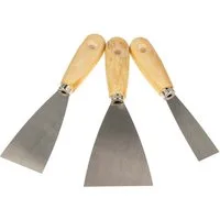 EUROTOOLS Malerspachtel Spachtel-Set 3-teilig 25 mm / 50 mm / 70 mm