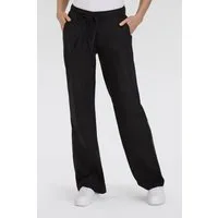 MAC Leinenhose CHIARA BELT Sommerhose Wide Fit, mit geradem, weitem Bein