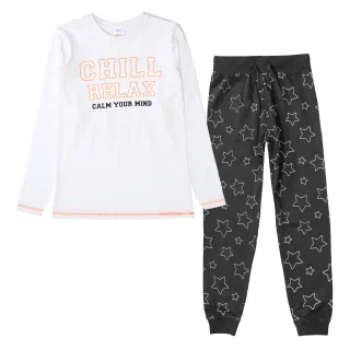STACCATO - KG Pyjama offwhite?/anthra aop - Gr. - 152