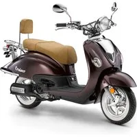 Luxxon Motorroller LuXXon Cruiser Motorroller (45 km/h), 50 ccm, 50 ccm, 45 km/h, Euro 5, Euro 5, EFI, 2,9 PS, Retro-Design, Staufach, Roller, Scooter, Chopper