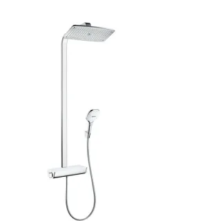 hansgrohe Raindance Select 360 Showerpipe 27112400 weiss/chrom, Brausearm 38 cm