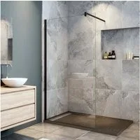 duschspa Duschwand 10 mm ESG Nano-Sicherheitsglas Walk-in-Duschen Duschabtrennung, Einscheibensicherheitsglas, Sicherheitsglas, (Set), Nano Glas